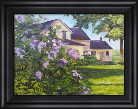 Framed Lilac Bush Print