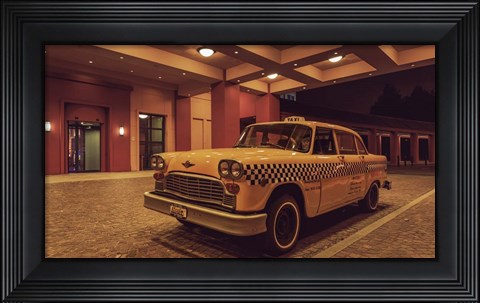 Framed Disney 2 Taxi Print