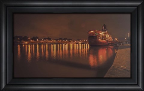 Framed Paris Lost Boat Print