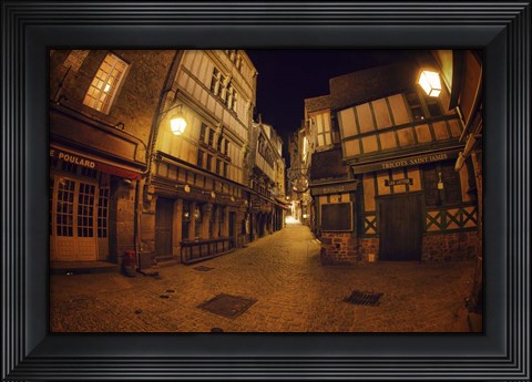 Framed MT St Michel Inside Print