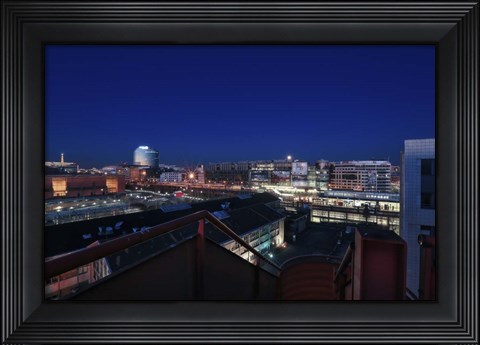 Framed Arjo Blue 2 Print