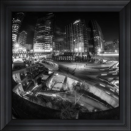 Framed Defense BW Print