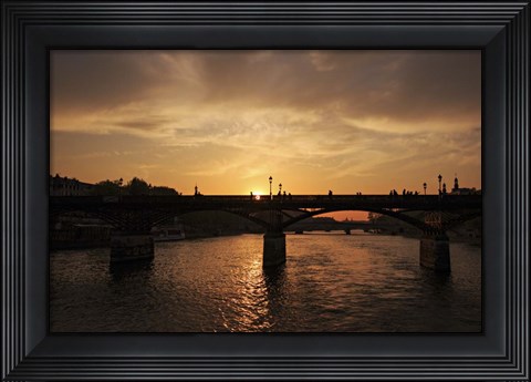 Framed Sunset Yacht Print