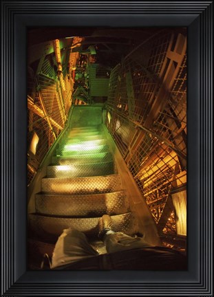 Framed Eiffel Stairs Print