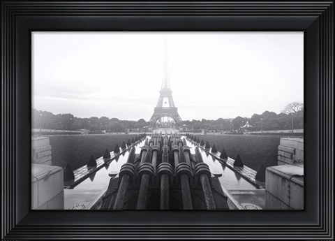 Framed Fire Eiffel 2 Print