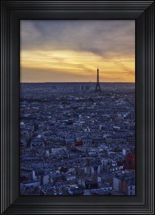 Framed Paris at Dusk Print