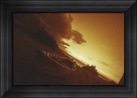 Framed Old Boat Print