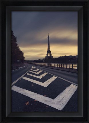 Framed Paris Roads Print
