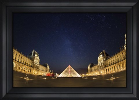 Framed Louvre at Night 2 Print