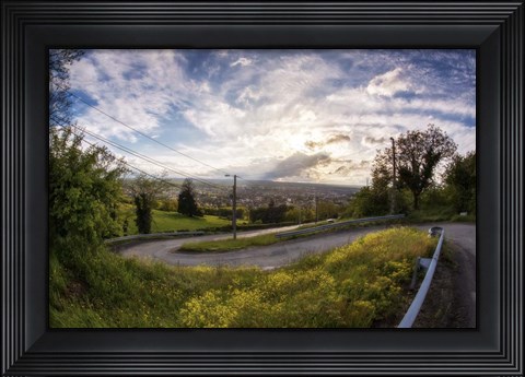 Framed Windy Road Print