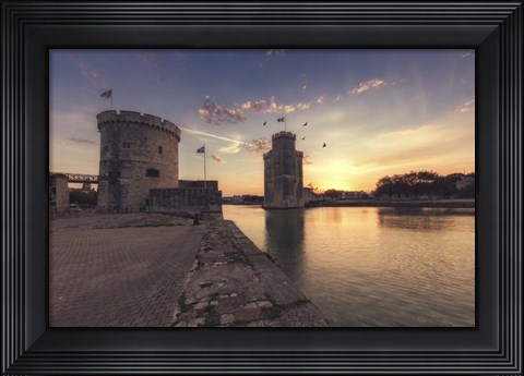 Framed Port de la Rochelle Print