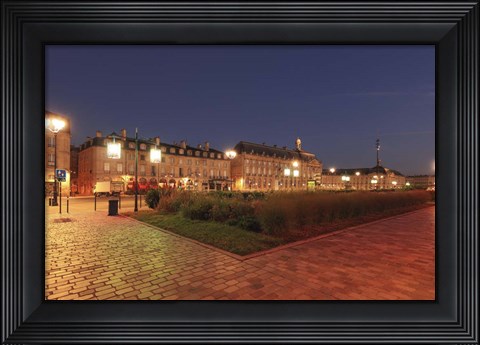 Framed Place De La Bourse Print