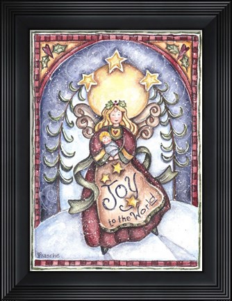 Framed Joy To The World Mother And Child Print