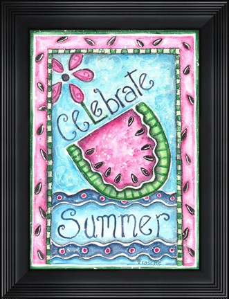 Framed Celebrate Summer Print