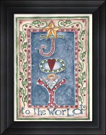 Framed Joy to the World Print