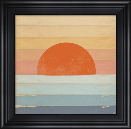 Framed Sunrise Over the Sea Print