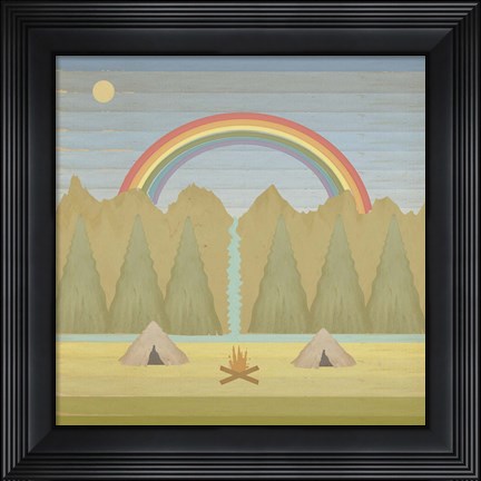Framed Campfire Print