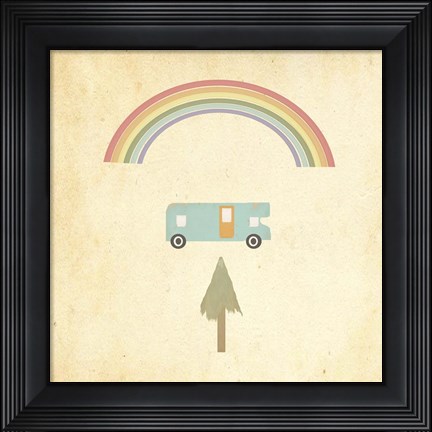 Framed Camping 2 Print