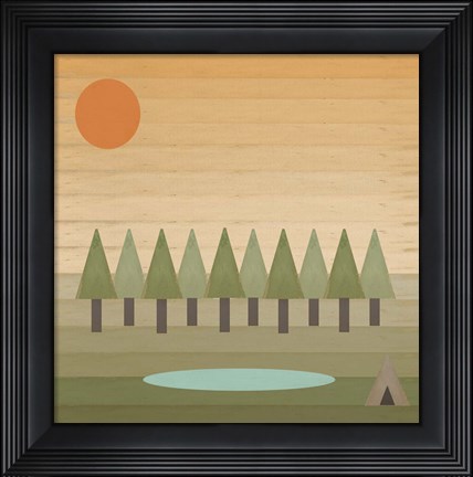 Framed Camping Out Print