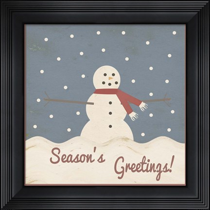 Framed Season&#39;s Greetings Print