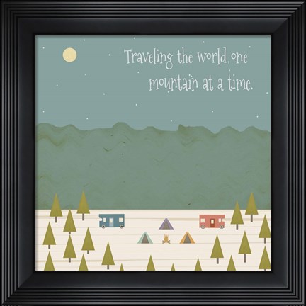 Framed Traveling the World Print