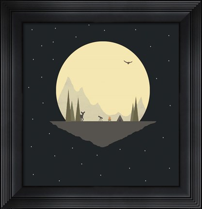 Framed Stop for the Night Print