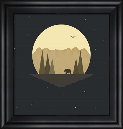 Framed Bear Print