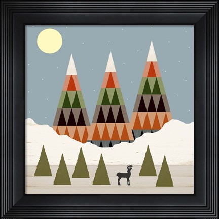 Framed Young Buck Print
