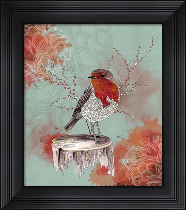 Framed Friendly Robin Print