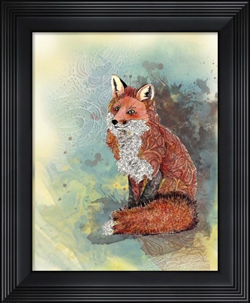 Framed Paisley Fox Print