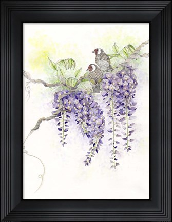 Framed Wisteria Print