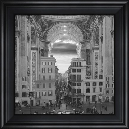 Framed Hole in the Wall Print