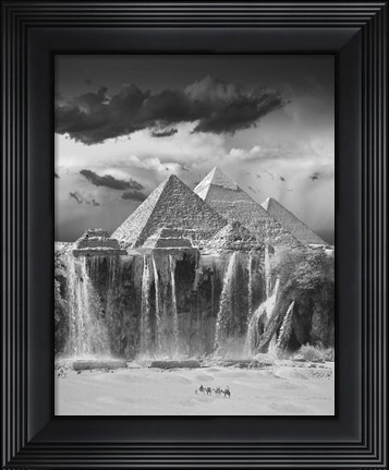 Framed Camel Wash Station Print