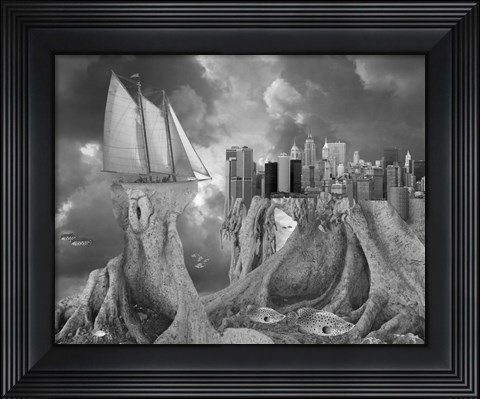 Framed Fish out of Water Print