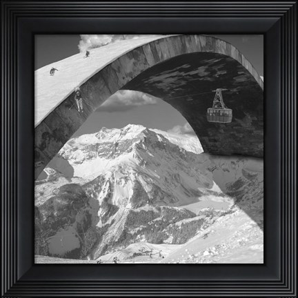 Framed Over the Hill Print
