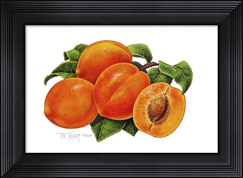 Framed Peaches Print