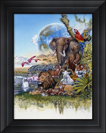 Framed Peace On Earth Print