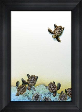 Framed Into The Seas Print