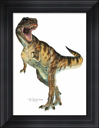 Framed T-Rex Print