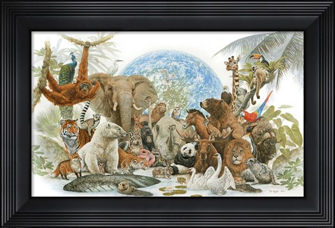 Framed Animal Kingdom Print