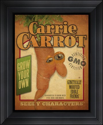 Framed Carrot Pack Print
