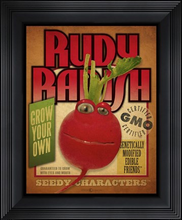 Framed Radish Pack Print