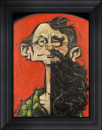 Framed Beard Beardless Print