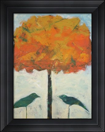 Framed Birds And Maple Print