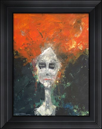 Framed Aging Actress Print