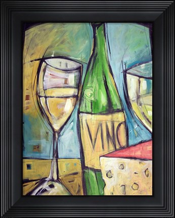 Framed Vin Et Fromage Print