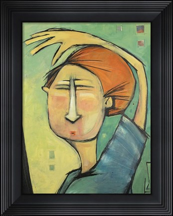 Framed Trying To See The Future Print