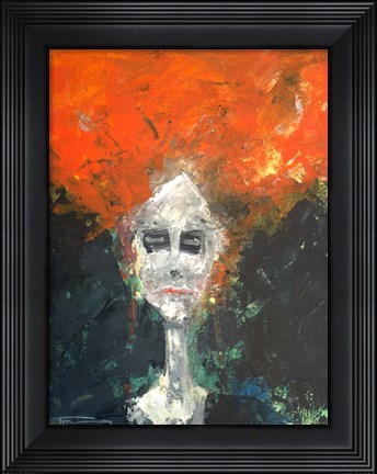 Framed Aging Actress Print