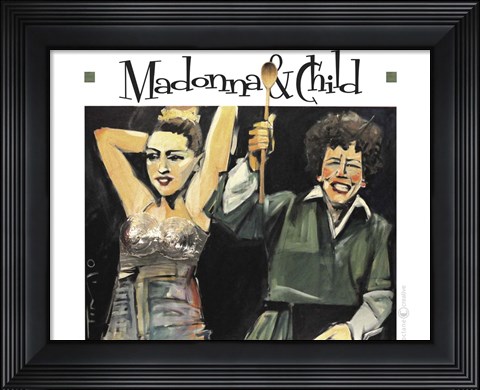 Framed Madonna And Child Print