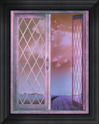 Framed Lavender Cottage Print